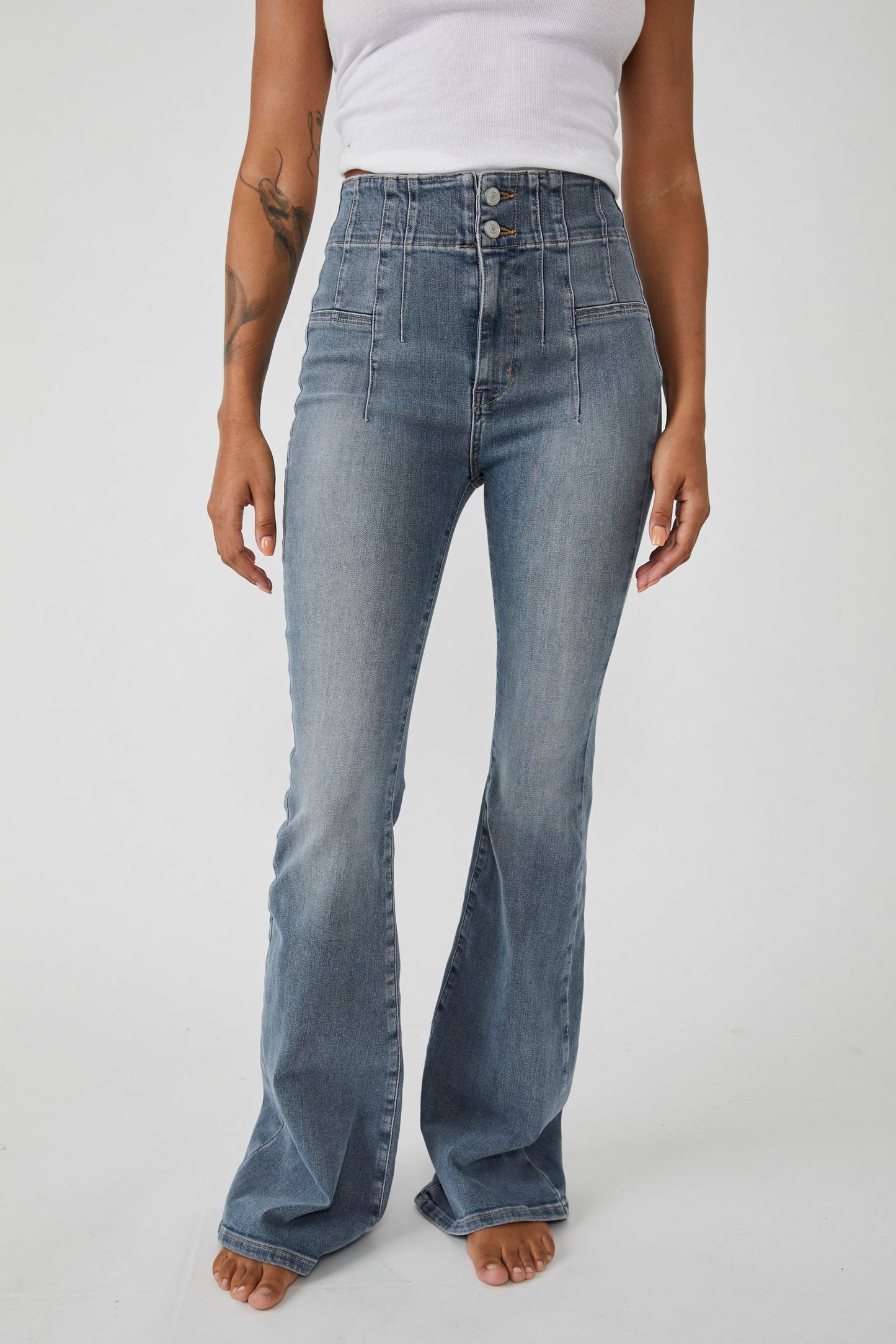 Free People Jayde High Rise Flare Jeans - 31