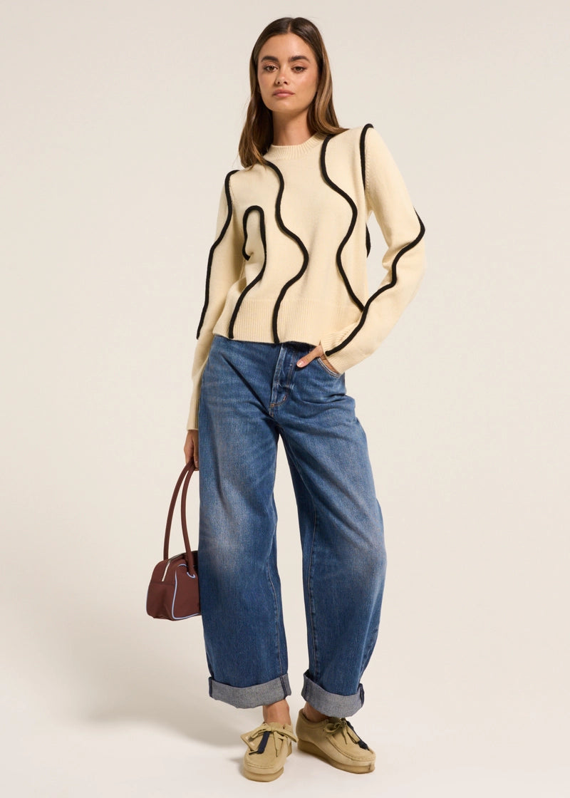 NWT Rolla's Gigi Barrel Jeans in Paris Texas Turn Up - 30