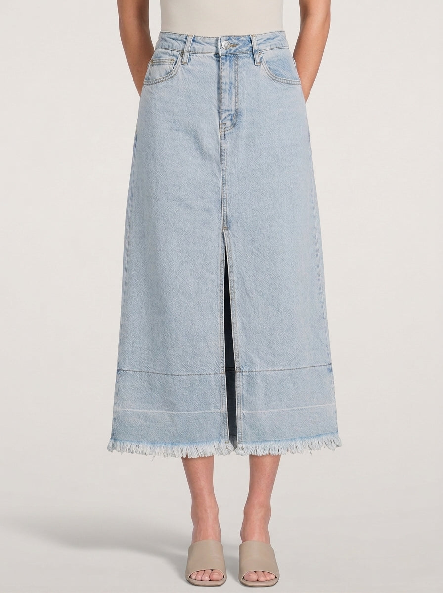 Habitual Denim Maxi Skirt - Small