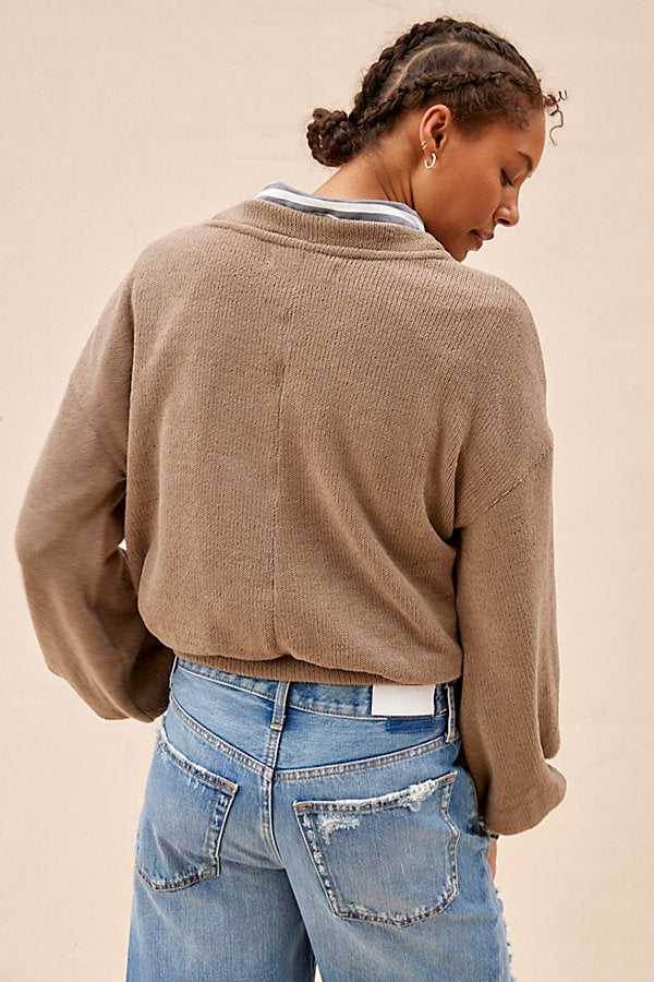 Free People Beach Happy Pullover in Nilla Cream - Small