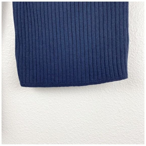 Rebecca Minkoff Ava Navy One Shoulder Sweater Size XS