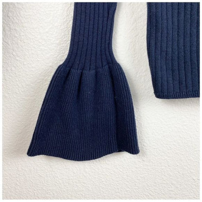 Rebecca Minkoff Ava Navy One Shoulder Sweater Size XS