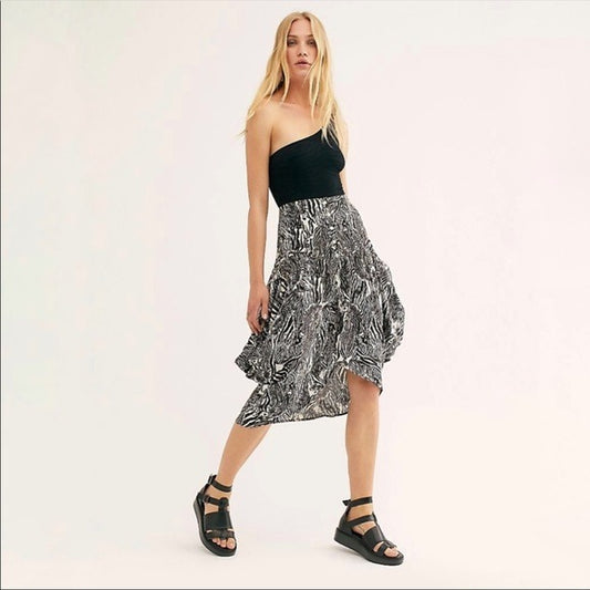 Free People Angels Handkerchief Midi Skirt Size 0