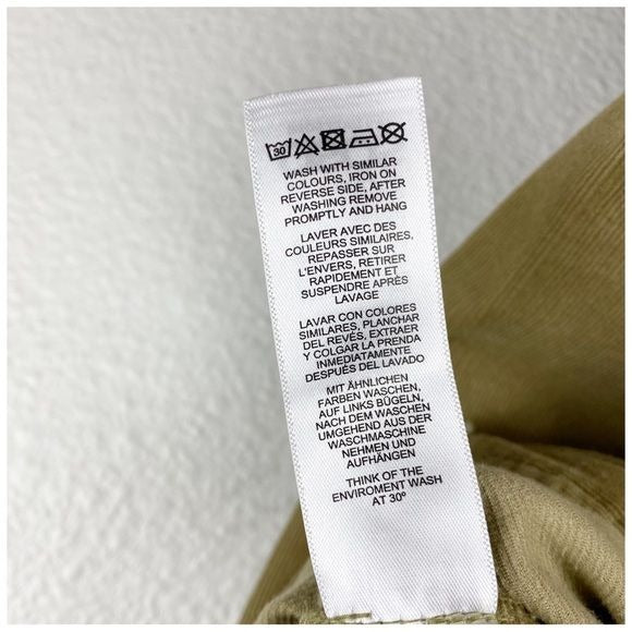 Asos cord relaxed boilersuit in khaki Size UK 10/ US 6