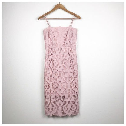 Bardot Lina Lace Dress in Pink Rose Size 4