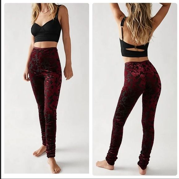 Free People NWT Magic Hour Leggings in Midnight Combo Size Small