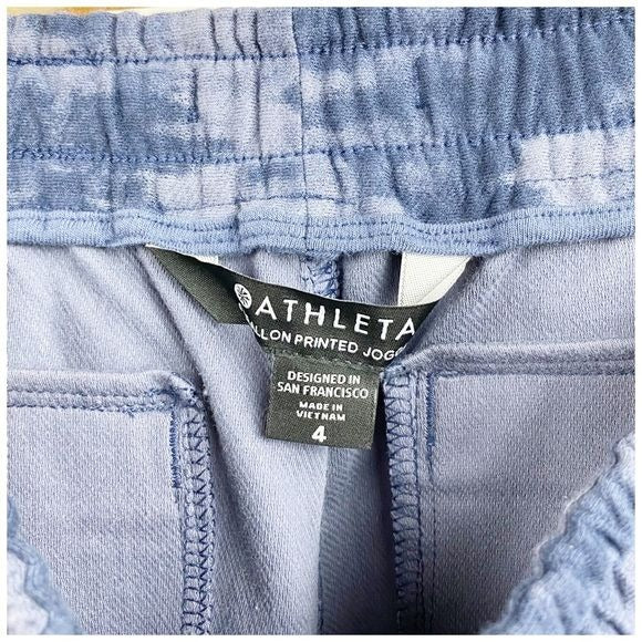 Athleta Farallonn Printed Jogger in Blue Size 4