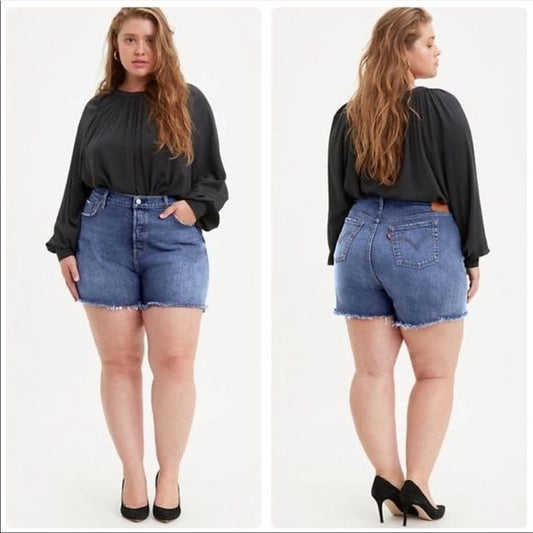 Levi’s NWT 501 Cut off Shorts in wash Jive Stonewash Size 16