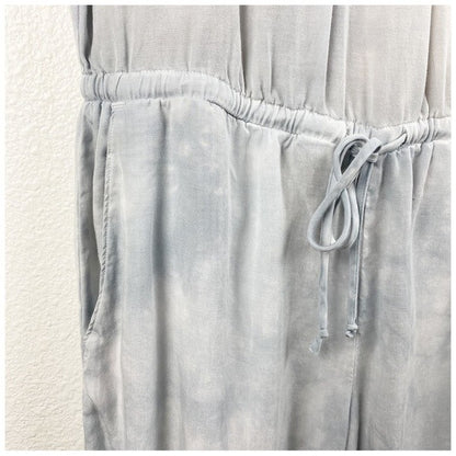 Anthropologie Cloth & Stone Gray Tie Dye Jumpsuit Size XS