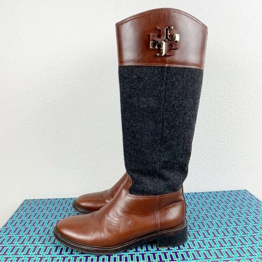 Tory Burch Vintage Knee-High Riding Boots Size 9.5