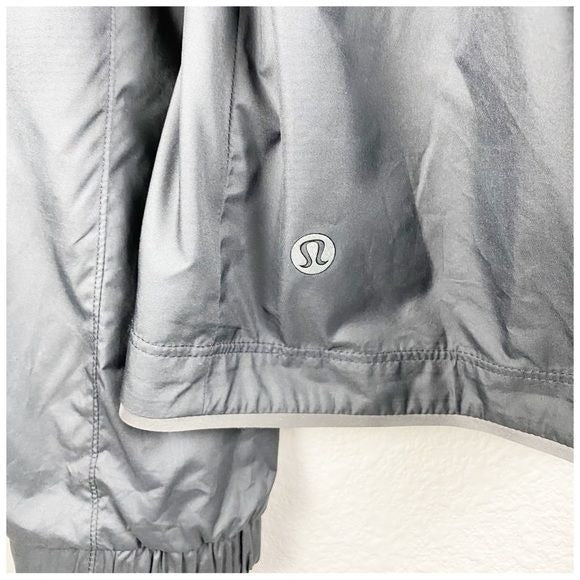 Lululemon Making Moves Hooded Gray Jacket Size 4