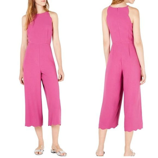 Maison Jules NWT Scalloped Edge Suns Out Jumpsuit Size 8