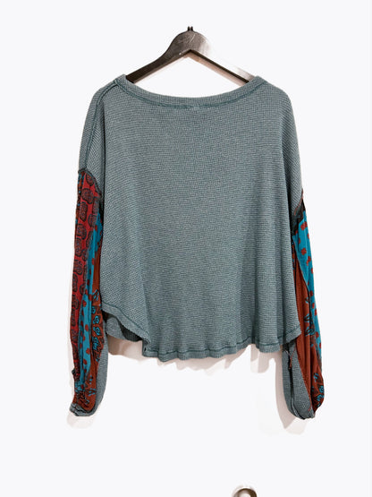 Free People Blossom Thermal in Blueberry Combo - Medium
