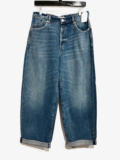 NWT Rolla's Gigi Barrel Jeans in Paris Texas Turn Up - 30