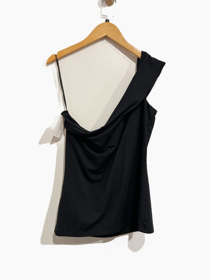 Abercrombie & Fitch Black One Shoulder Tank - Large