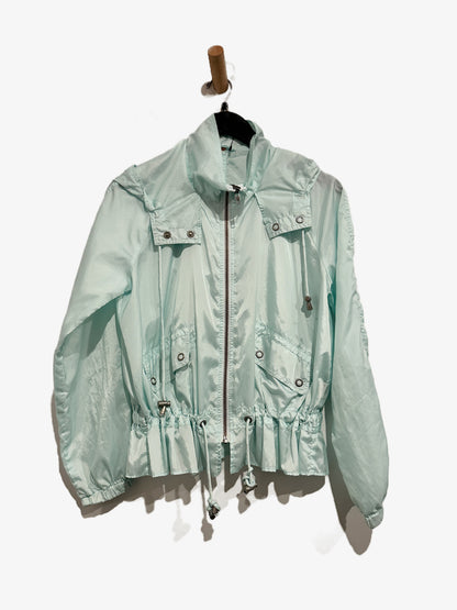 Free People Ripstop Nylon Tech Parachute Jacket in Caribbean Blue - Small