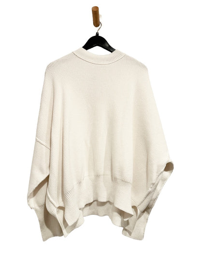 Free People Easy Street Tunic Sweater in Painted White - XS
