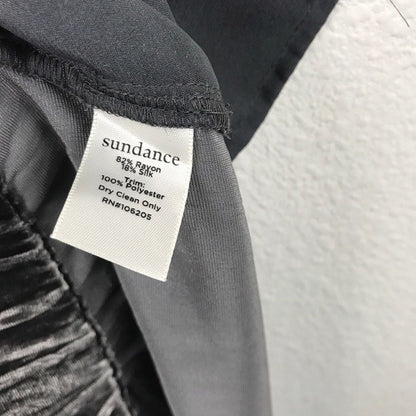 Sundance Festive Flare Gray Velvet Pants‎ Size Petite Medium