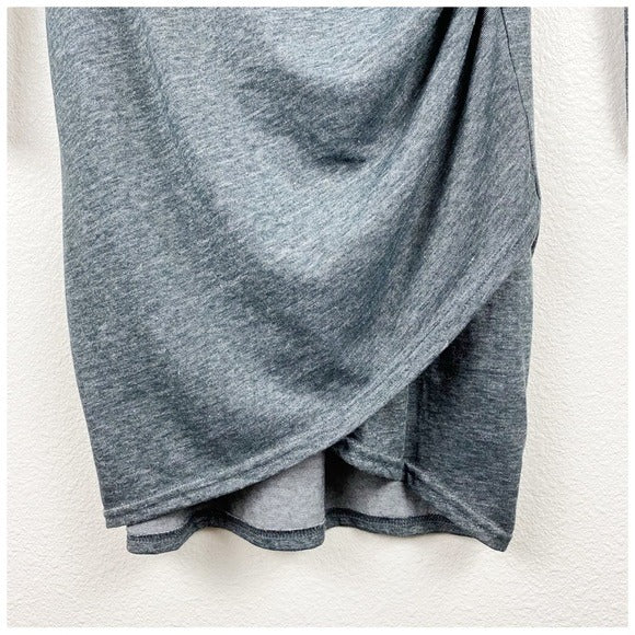 Leith Gray Ruched LS Dress Size Small
