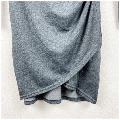 Leith Gray Ruched LS Dress Size Small