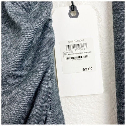 Leith Gray Ruched LS Dress Size Small