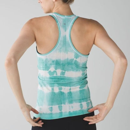 Lululemon Swiftly Tech Racerback Heathered Tranquil Blue Size 6