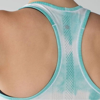 Lululemon Swiftly Tech Racerback Heathered Tranquil Blue Size 6