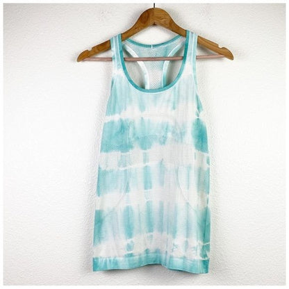 Lululemon Swiftly Tech Racerback Heathered Tranquil Blue Size 6