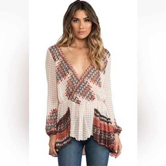 Free People Mystic Peasant Blouse Size XS