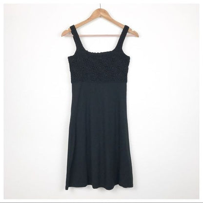 Athleta Black Crochet Dress Size XS