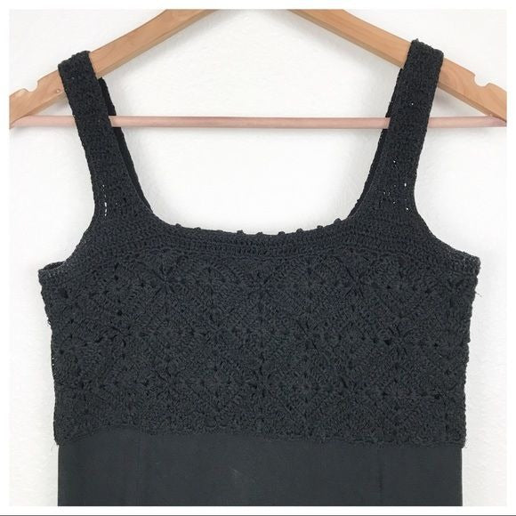 Athleta Black Crochet Dress Size XS