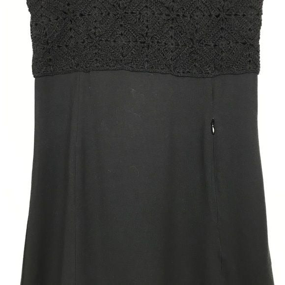 Athleta Black Crochet Dress Size XS