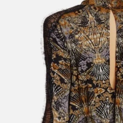 Free People New World Hi Low Blouse Size Small