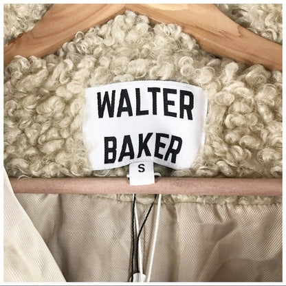 NWT Walter Baker Shearling Bomber Jacket Size Small