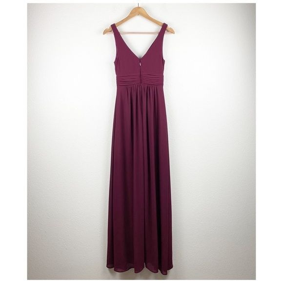 Lulus Leading Role Maxi Dress in Burgundy Size XS