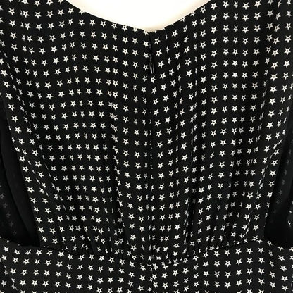 J.Crew NWT V-Neck Peplum Top in Stars Print Size 2