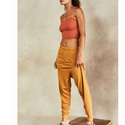 Free People NWT In My Element Harem Pants Golden Ochre Size Small