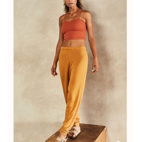 Free People NWT In My Element Harem Pants Golden Ochre Size Small