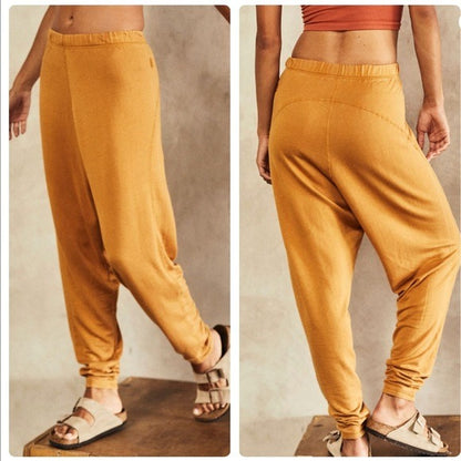 Free People NWT In My Element Harem Pants Golden Ochre Size Small