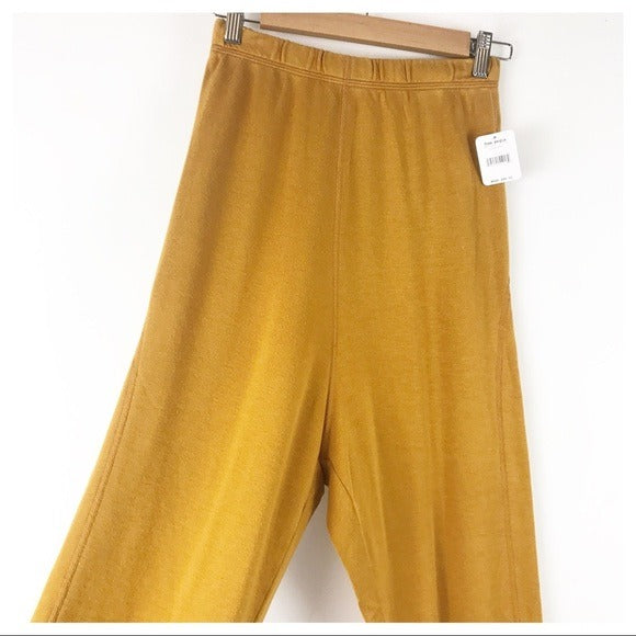 Free People NWT In My Element Harem Pants Golden Ochre Size Small