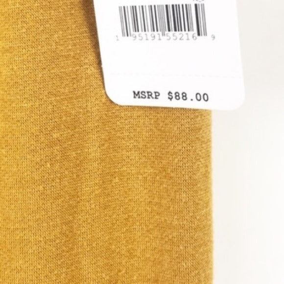 Free People NWT In My Element Harem Pants Golden Ochre Size Small