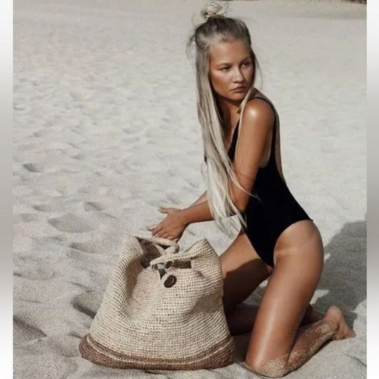 Vitamin A NWT Black One Piece Swimsuit Size 8