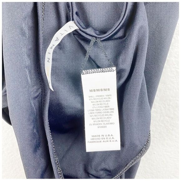 Vitamin A NWT Black One Piece Swimsuit Size 8