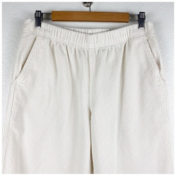 Aritzia Tna Carlaw White Corduroy Pants Size Medium
