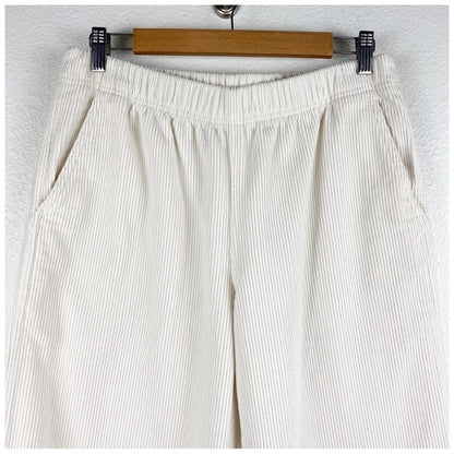 Aritzia Tna Carlaw White Corduroy Pants Size Medium