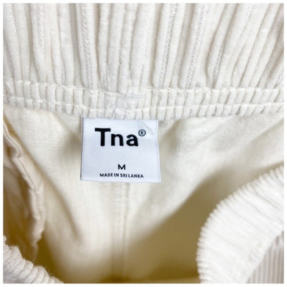 Aritzia Tna Carlaw White Corduroy Pants Size Medium