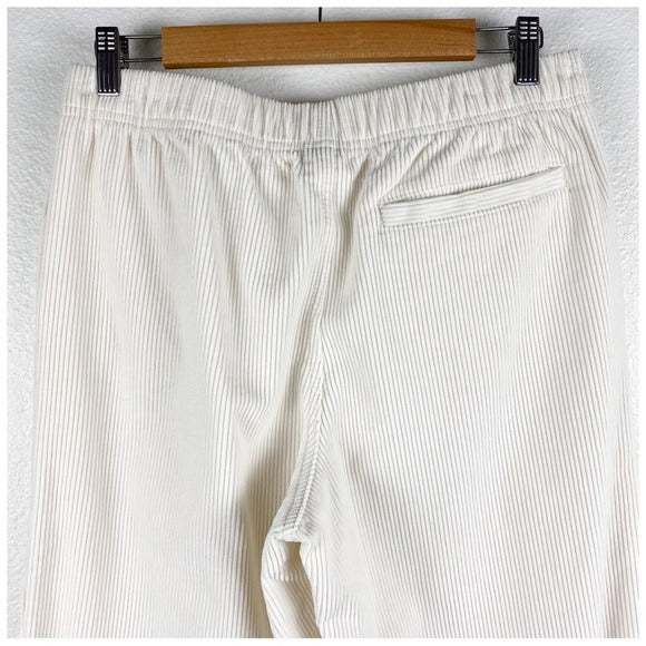 Aritzia Tna Carlaw White Corduroy Pants Size Medium