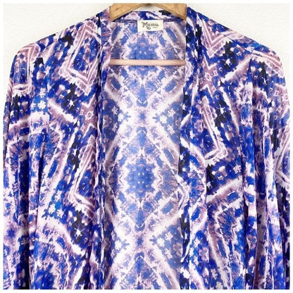 Show Me Your Mumu Meztler Printed Fringe Kimono Size Small