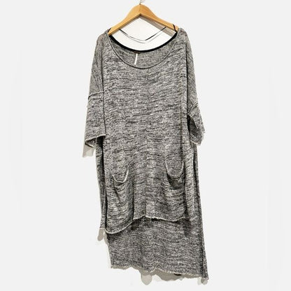 Free People Light Bright High Low Knit Tunic Top Size Medium