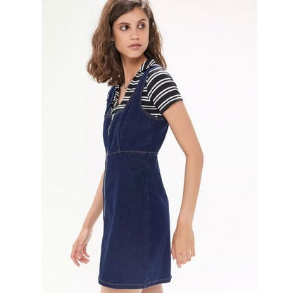 Urban Outfitters Zella Denim Front Zip Dress Size 2